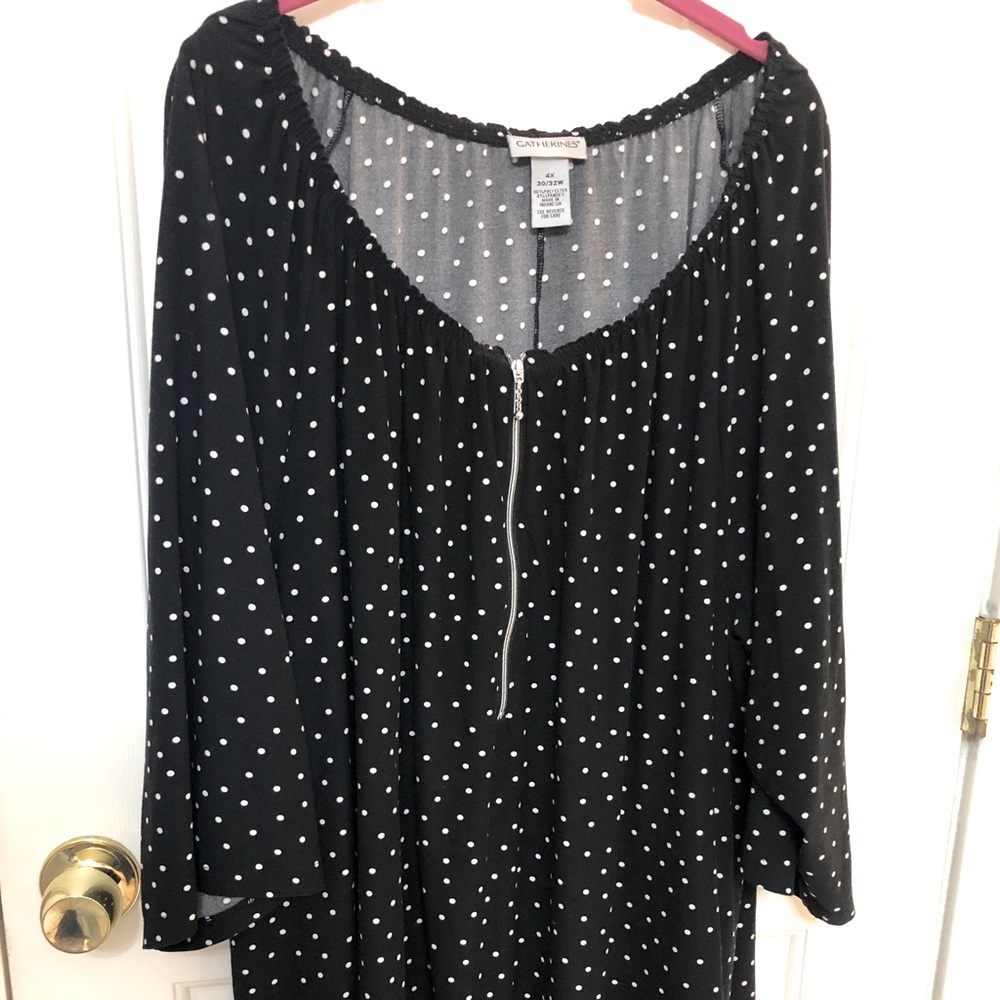 Catherine’s Half-Zip Front Dressy Top